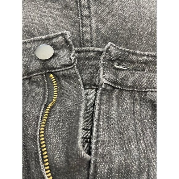 SHEIN Black Distressed Raw Hem Denim Shorts Size S - Picture 5 of 8